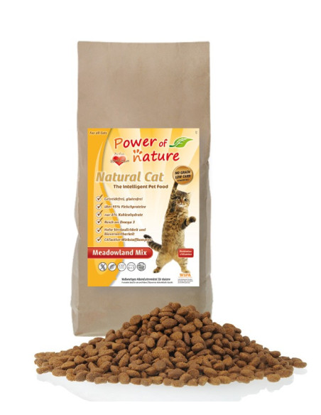 Power of Nature Natural Cat Meadowland Mix - kurczak, indyk, łosoś - 2kg