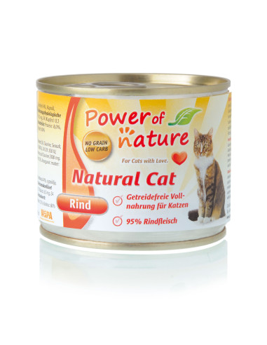 Power of Nature Natural Cat - wołowina 200 g