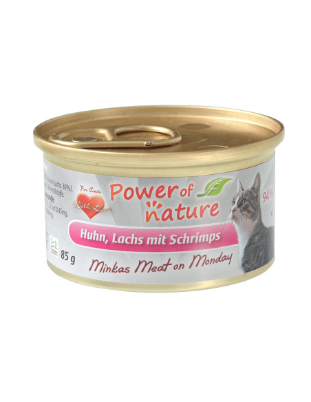 Power of Nature -  kurczak, łosoś i krewetki 85 g