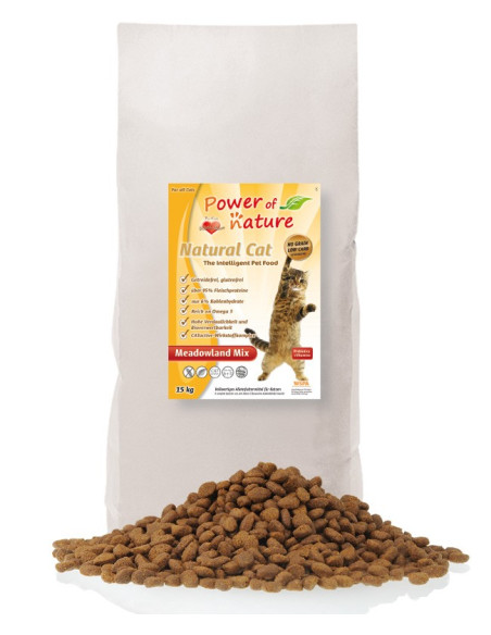Natural Cat Meadowland Mix - 15  kg