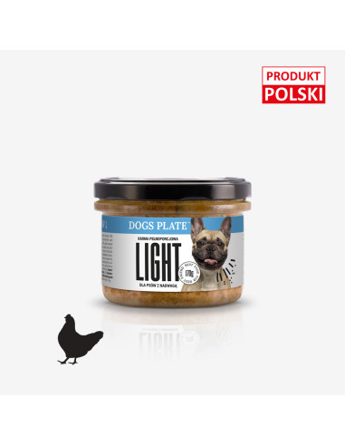 Dogs Plate Light - kurczak dla psów z nadwagą 180g
