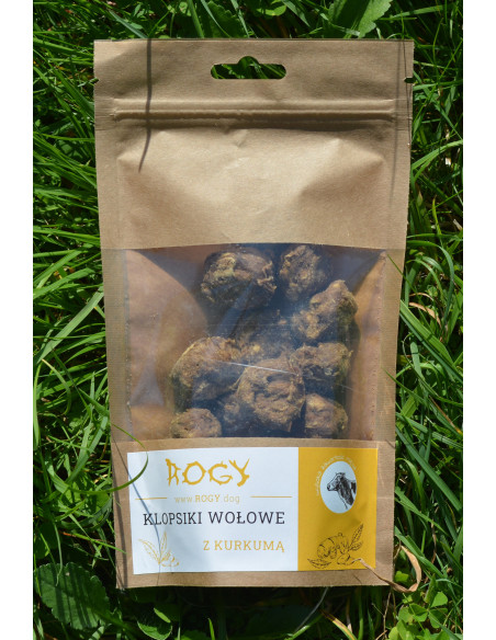 ROGY- przekąska klopsiki wołowe z kurkumą 80g