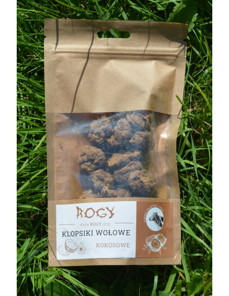 ROGY- przekąska klopsiki wołowo - kokosowe 80g