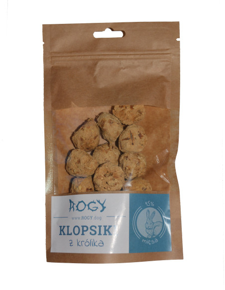 ROGY- przekąska klopsiki z królika 80 g