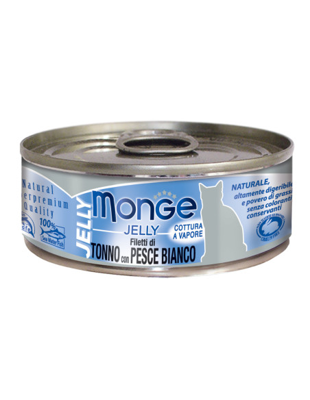 Monge Jelly - Tuńczyk z białą rybą 80g