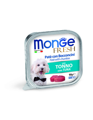 Monge DOG Fresh - Pasztet z tuńczykiem 100g