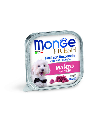Monge DOG Fresh - Pasztet z wołowiną 100g