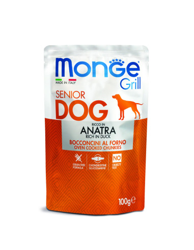 Monge DOG Grill Senior - kaczka 100g Senior saszetka