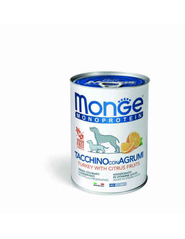 Monge DOG Fruit M - Indyk z ryżem i pomarańcz 400g