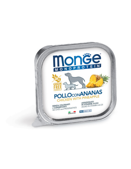 Monge DOG Fruit M - Kurczak z ananasem 150g