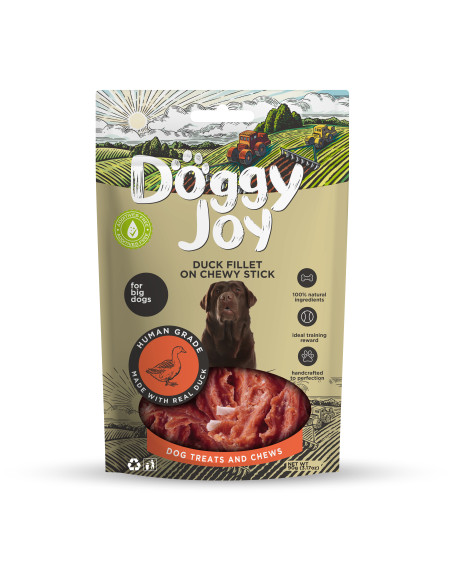 DOGGY JOY - FILET Z KACZKI NA PALUSZKACH 90G