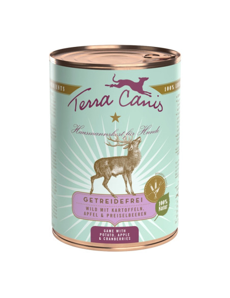 Terra Canis - Dziczyzna z ziemniakami, jabłkiem i żurawiną 400g