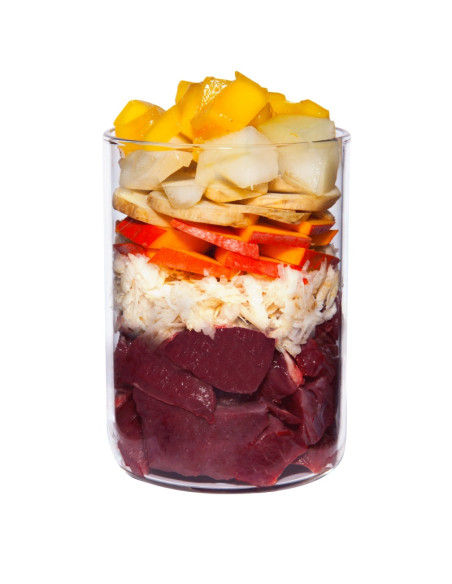 Terra Canis - Cielęcina z korzeniem pietruszki, mango i czarną porzeczką 400g