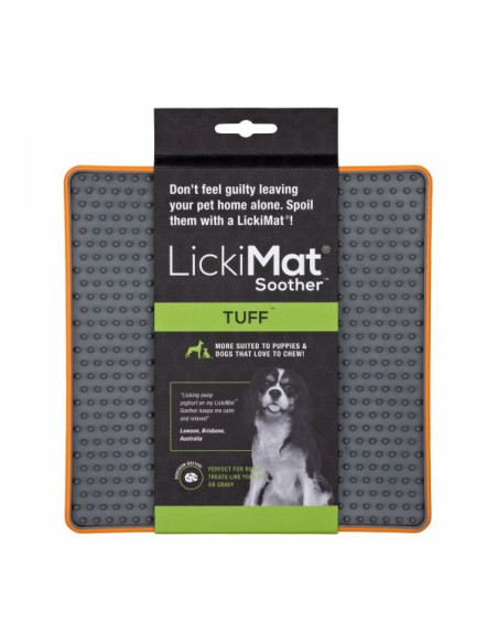 LickiMat Mata SOOTHER TUFF jeżyk twarda pomarańcz