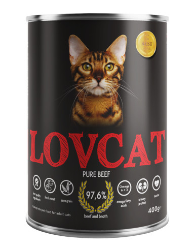 LOVCAT Pure BEEF - wołowina 400 g