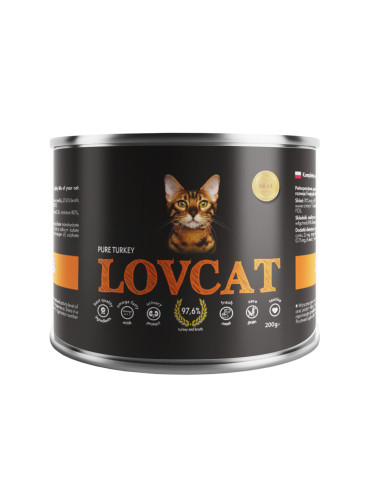LOVCAT Pure TURKEY - indyk 200 g