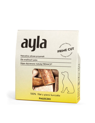 Ayla Dog - Filet z piersi kurczaka - Pałeczki 45g
