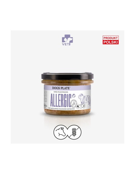 Dogs Plate Vet Allergic - dla psów z alergią 180g