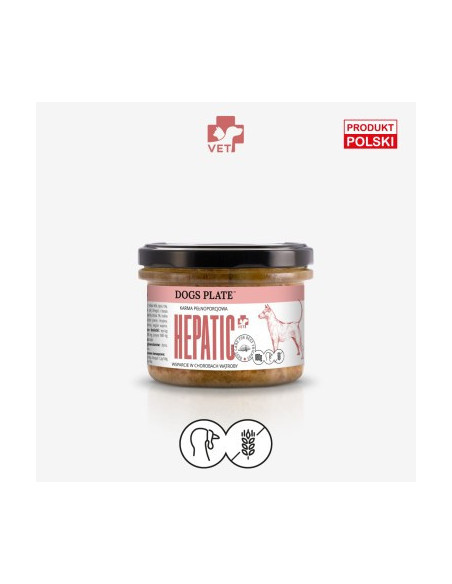 Dogs Plate Vet Hepatic  - na choroby wątroby 180g