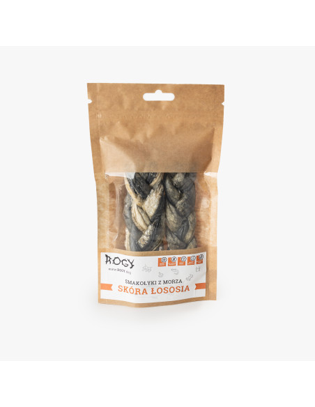 ROGY- Warkocz ze skóry łososia 70g