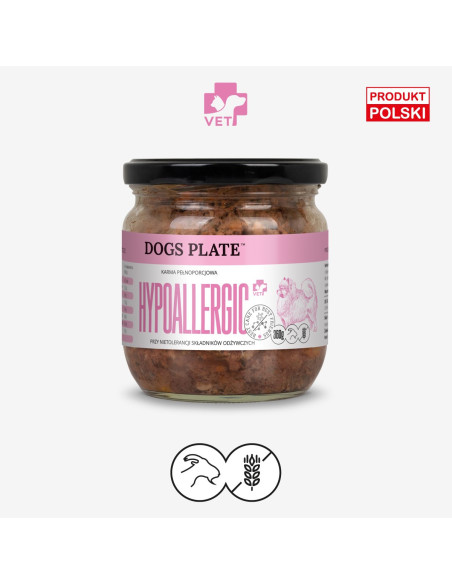 Dogs Plate Vet Hypoallergic - kozina 360g