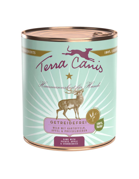 Terra Canis - Dziczyzna z ziemniakami, jabłki 800g