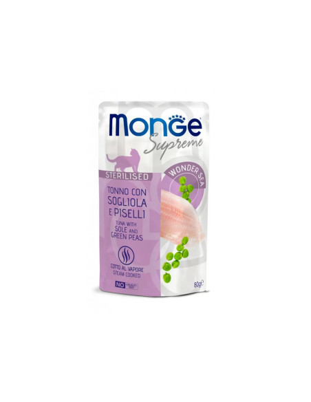 Monge Supreme Buste - Tuńczyk Sola groszek 80g