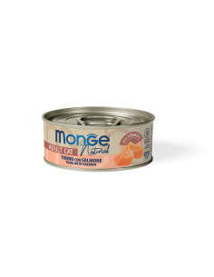 Monge Natural -Tuńczyk z kurczakiem i łosoś 80g